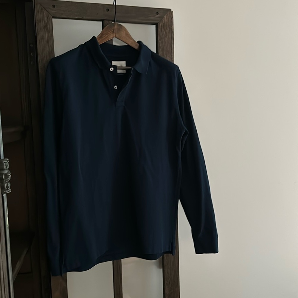 Drake’s Pique Polo (Long Sleeve)